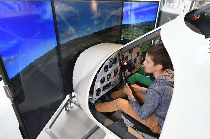 Rundflüge im Flugsimulator