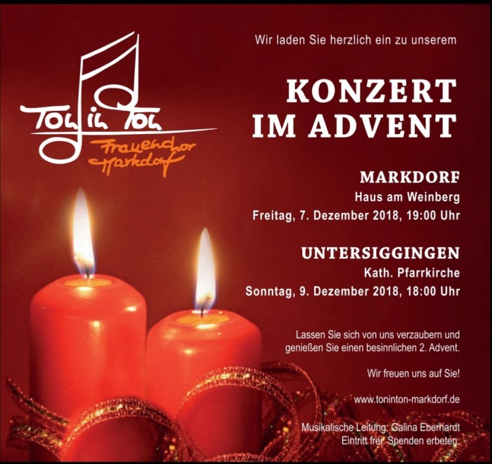 Adventskonzert – Ton in Ton