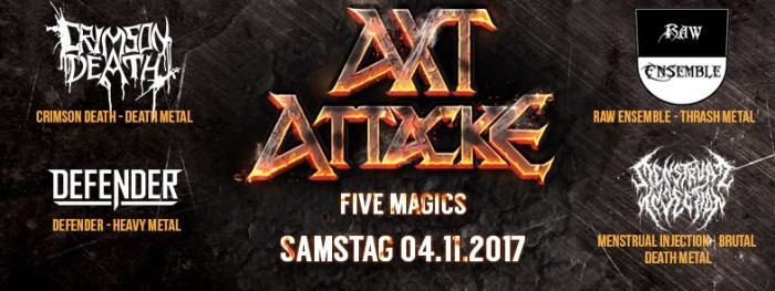 AxtAttacke – Five Magics (Metal-Konzert in Überlingen am Bodensee)