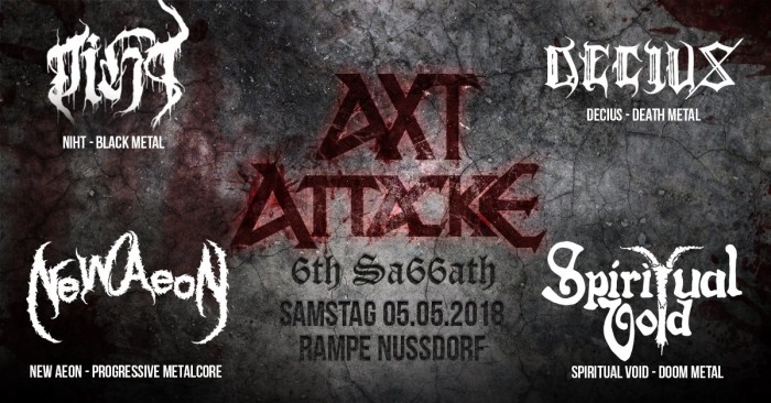 AxtAttacke – 6th Sa66ath (Metal-Konzert in Überlingen am Bodensee)