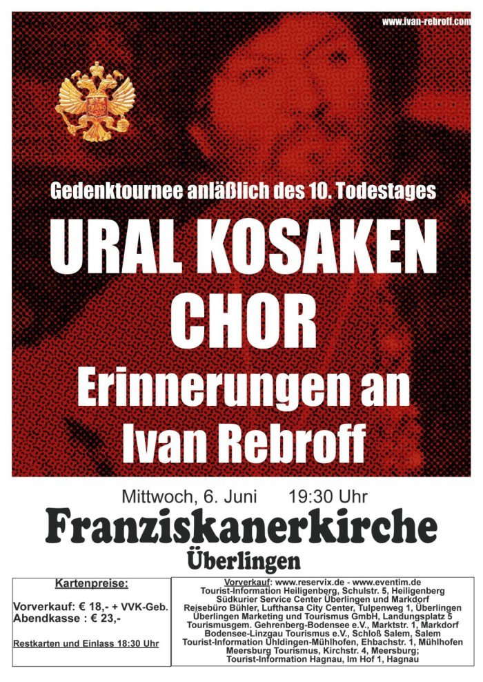 Ural Kosaken Chor – Gedenkkonzert: Erinnerungen an Ivan Rebroff