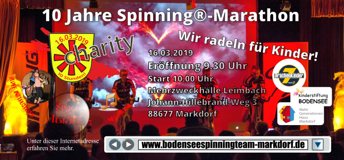 16.März – 10. Markdorfer Spinning®-Marathon