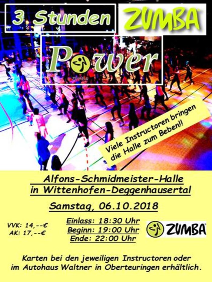 Zumba-Power (Fitness) Bodenseekreis Sporthalle Wittenhofen