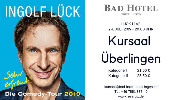 Ingolf LÜCK LIVE – Comedy Tour 2019 – „Sehr erfreut“