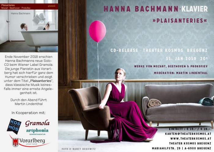 Plaisanteries. CD-Präsentation Hanna Bachmann