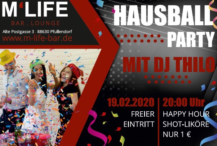 Hausball Party mit DJ THILO